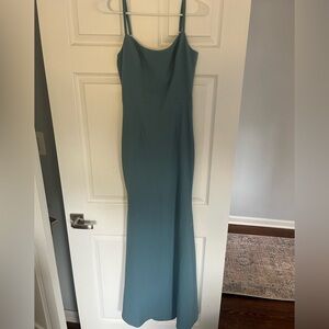 NWT Dress The Population Teal Mermaid Gown